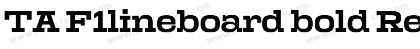 TA F1lineboard bold Regular字体转换